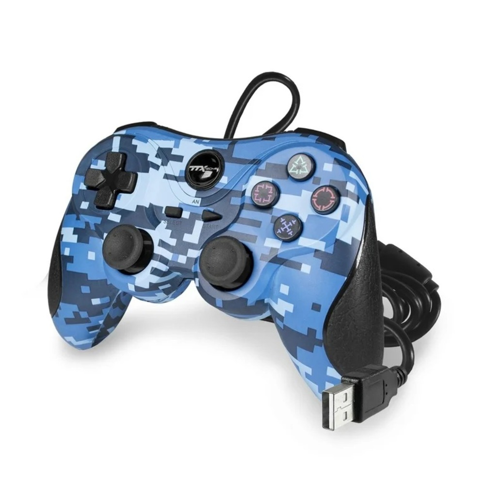 TTX Tech Universal wired controller - Digicamo Blue (NWT)